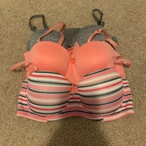 Set of 3 Rue21 Bras. Size: 34C
